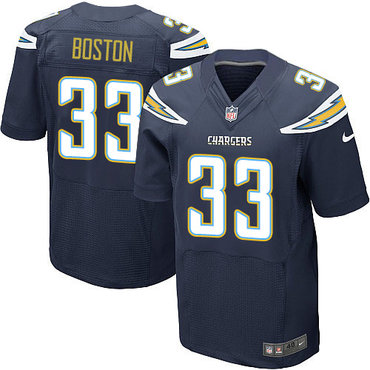 Nike Chargers #33 Tre Boston Navy Blue Team Color Men's Stitched NFL New Elite Jersey