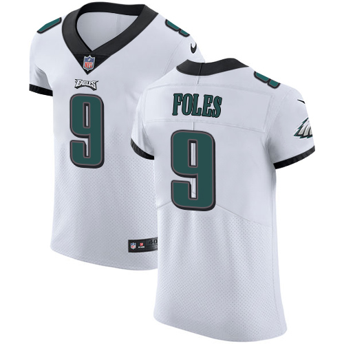 Nike Eagles #9 Nick Foles White Men's Stitched NFL Vapor Untouchable Elite Jersey