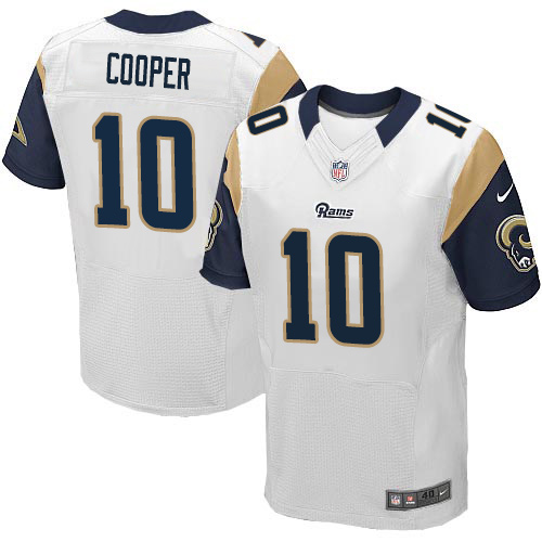 Nike Rams #10 Pharoh Cooper White Men's Stitched NFL Elite Jersey