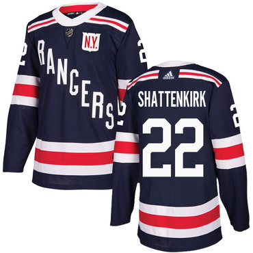 Adidas Rangers #22 Kevin Shattenkirk Navy Blue Authentic 2018 Winter Classic Stitched NHL Jersey