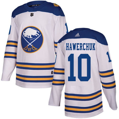 Adidas Sabres #10 Dale Hawerchuk White Authentic 2018 Winter Classic Stitched NHL Jersey