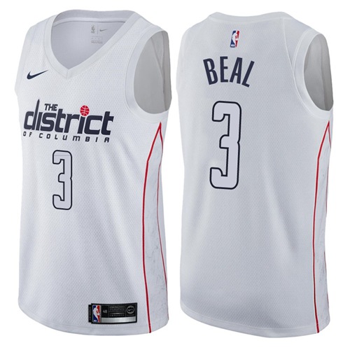 Nike Washington Wizards #3 Bradley Beal White NBA Swingman City Edition Jersey