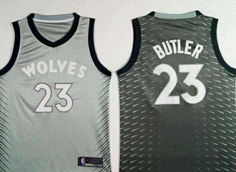 Nike Minnesota Timberwolves #23 Jimmy Butler Gray NBA Swingman City Edition Jersey