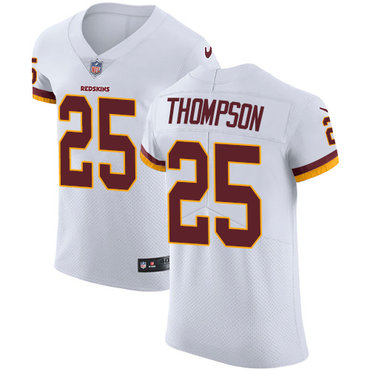 Nike Washington Redskins #25 Chris Thompson White Men's Stitched NFL Vapor Untouchable Elite Jersey