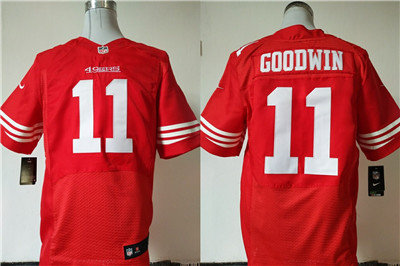 Nike San Francisco 49ers #11 Marquise Goodwin Red Team Color Men's Stitched NFL Elite Jersey