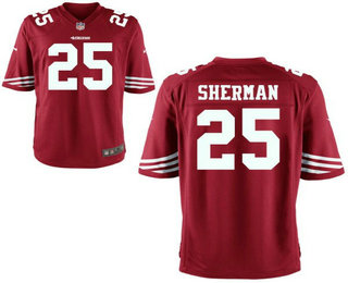 Men's San Francisco 49ers #25 Richard Sherman Elite Red Jersey