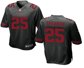 Men's San Francisco 49ers #25 Richard Sherman Black Alternate Stitched NFL Nike Elite Jersey