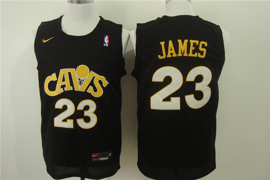 Nike Cleveland Cavaliers #23 LeBron James Black Men's Stitched NBA Jersey