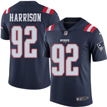 Nike New England Patriots #92 James Harrison Navy Blue Youth Stitched NFL Limited Rush Jersey