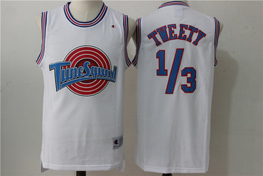 Tune Squad 1 3 Tweety White Stitched Movie Jersey