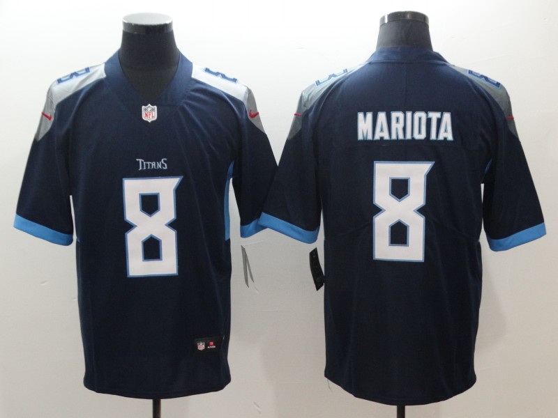 Nike Tennessee Titans 8 Marcus Mariota Navy New 2018 Vapor Untouchable Limited Jersey