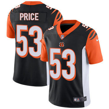 Nike Cincinnati Bengals #53 Billy Price Black Team Color Men's Stitched NFL Vapor Untouchable Limited Jersey