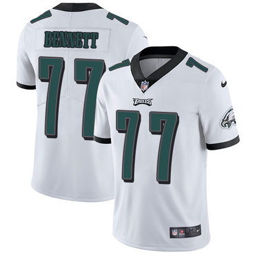 Nike Philadelphia Eagles #77 Michael Bennett White Men's Stitched NFL Vapor Untouchable Limited Jersey