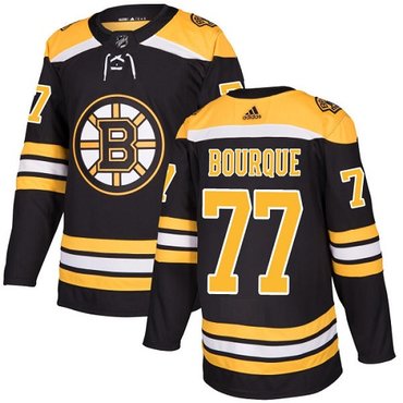 Adidas Bruins #77 Ray Bourque Black Home Authentic Youth Stitched NHL Jersey