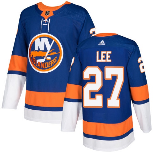 Adidas New York Islanders #27 Anders Lee Royal Blue Home Authentic Stitched Youth NHL Jersey