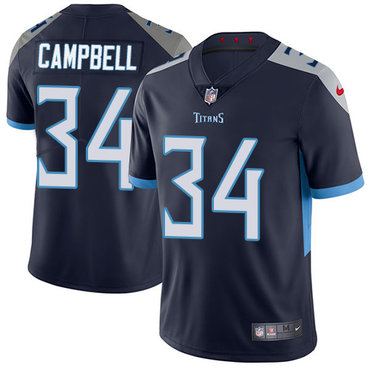 Nike Tennessee Titans #34 Earl Campbell Navy Blue Alternate Men's Stitched NFL Vapor Untouchable Limited Jersey