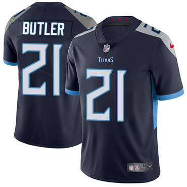 Nike Tennessee Titans #21 Malcolm Butler Navy Blue Alternate Men's Stitched NFL Vapor Untouchable Limited Jersey