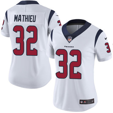 Nike Texans #32 Tyrann Mathieu White Women's Stitched NFL Vapor Untouchable Limited Jersey