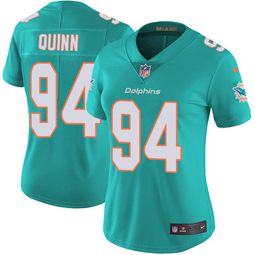 Nike Dolphins #94 Robert Quinn Aqua Green Team Color Women's Stitched NFL Vapor Untouchable Limited Jersey