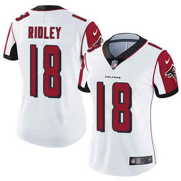 Nike Falcons #18 Calvin Ridley White Women's Stitched NFL Vapor Untouchable Limited Jersey