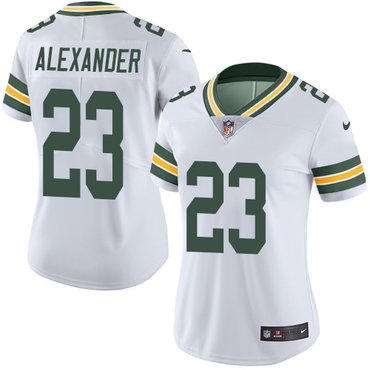 Nike Packers #23 Jaire Alexander White Women's Stitched NFL Vapor Untouchable Limited Jersey