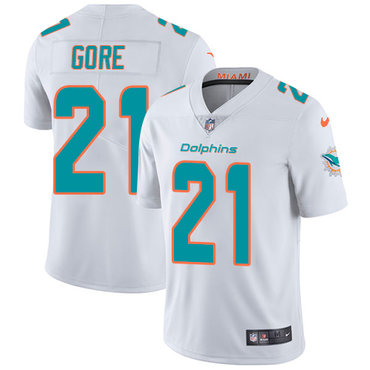 Nike Dolphins #21 Frank Gore White Youth Stitched NFL Vapor Untouchable Limited Jersey