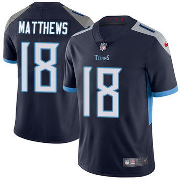 Nike Titans #18 Rishard Matthews Navy Blue Alternate Youth Stitched NFL Vapor Untouchable Limited Jersey