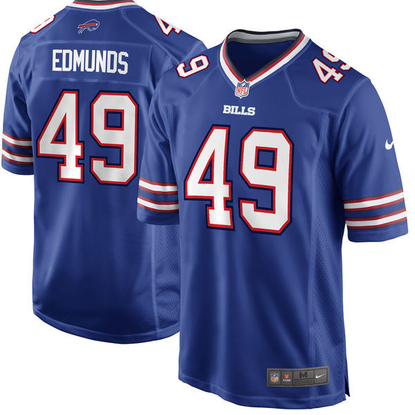 Nike Buffalo Bills #49 Tremaine Edmunds Royal 2018 NFL Draft Pick Elite Jersey