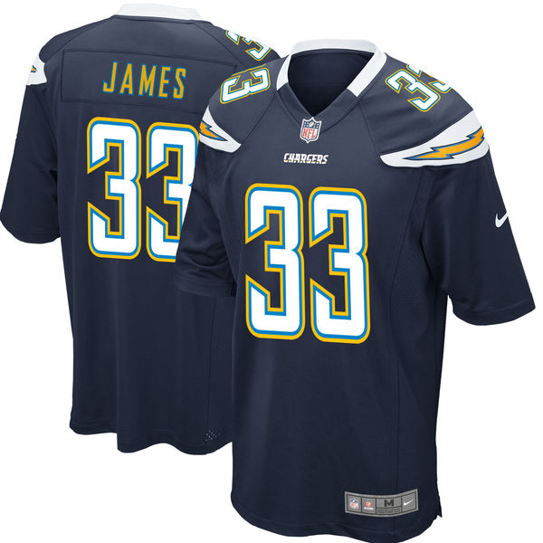 Nike Los Angeles Chargers #33 Derwin James Navy 2018 NFL Draft Pick Elite Jersey