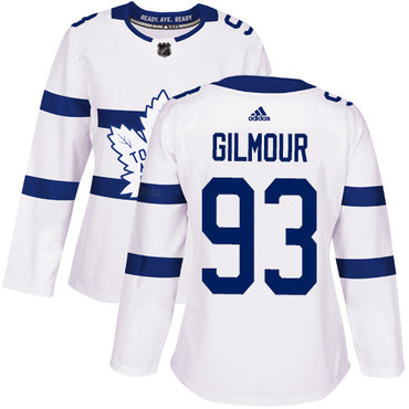 Adidas Toronto Maple Leafs #93 Doug Gilmour White Authentic 2018 Stadium Series Women's Stitched NHL Jersey