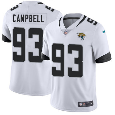 Nike Jacksonville Jaguars #93 Calais Campbell White Men's Stitched NFL Vapor Untouchable Limited Jersey