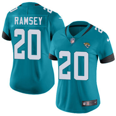 Nike Jacksonville Jaguars #20 Jalen Ramsey Teal Green Team Color Women's Stitched NFL Vapor Untouchable Limited Jersey