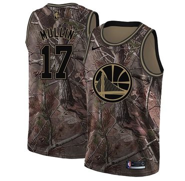 Nike Golden State Warriors #17 Chris Mullin Camo NBA Swingman Realtree Collection Jersey