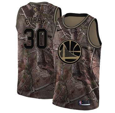 Nike Golden State Warriors #30 Stephen Curry Camo NBA Swingman Realtree Collection Jersey