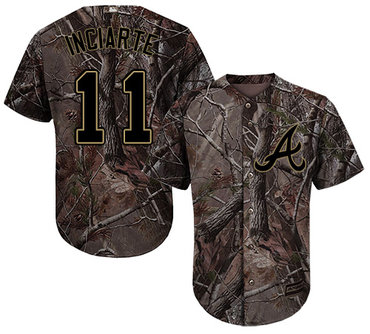 Atlanta Braves #11 Ender Inciarte Camo Realtree Collection Cool Base Stitched MLB Jersey