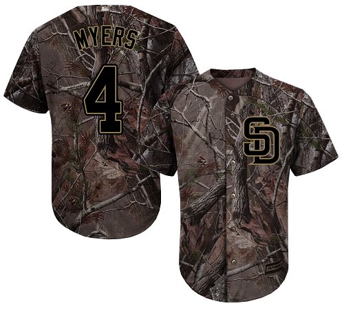 San Diego Padres #4 Wil Myers Camo Realtree Collection Cool Base Stitched MLB Jersey