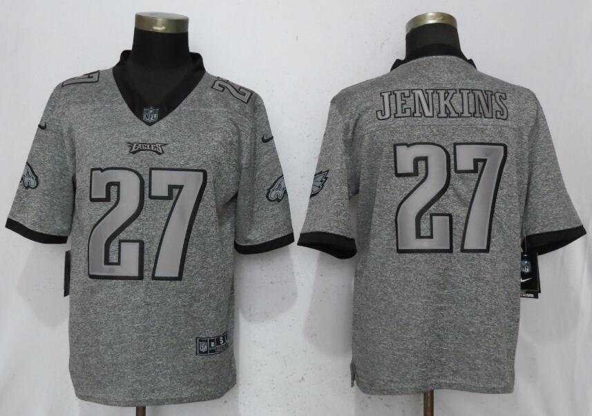 Nike Philadelphia Eagles #27 Malcolm Jenkins Gray Gridiron Gray Vapor Untouchable Limited Jersey