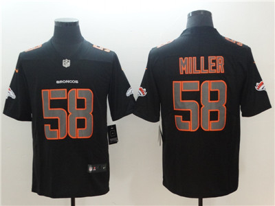 Nike Denver Broncos #58 Von Miller Black Vapor Impact Limited Jersey