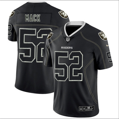 Nike Oakland Raiders #52 Khalil Mack Black Shadow Legend Limited Jersey