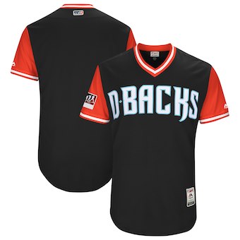 Men's Arizona Diamondbacks Blank Majestic Black 2018 Players' Weekend Authentic Team Jersey