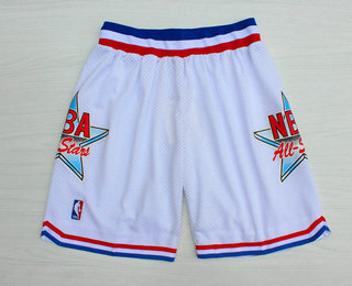 1992 All-Star White Hardwood Classics Swingman Shorts