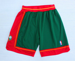 Men's Seattle Supersonics Green 1995-96 Hardwood Classics Swingman Shorts