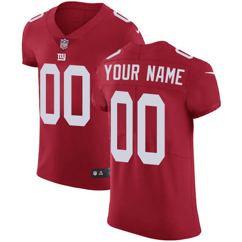 Men's Nike New York Giants Customized Red Alternate Vapor Untouchable Custom Elite NFL Jersey