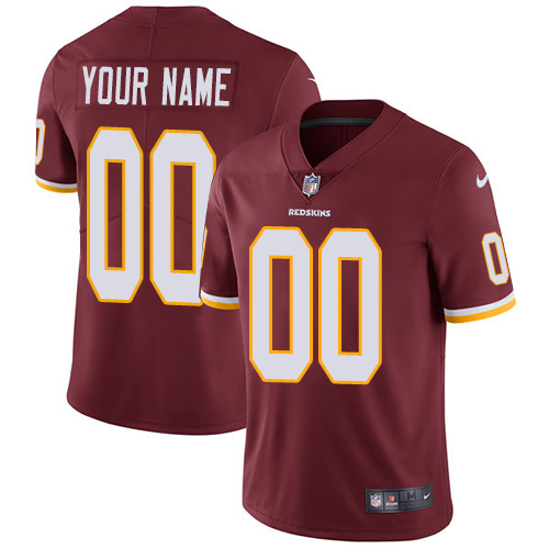 Men's Nike Washington Redskins Home Burgundy Red Customized Vapor Untouchable Limited NFL Jersey