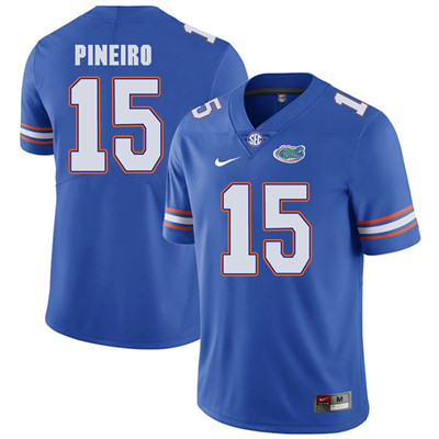 Florida Gators Royal Blue #15 Eddy Pineiro Football Player Performance Jersey