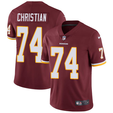 Nike Washington Redskins #74 Geron Christian Burgundy Red Team Color Men's Stitched NFL Vapor Untouchable Limited Jersey