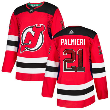 Men's New Jersey Devils #21 Kyle Palmieri Red Drift Fashion Adidas Jersey