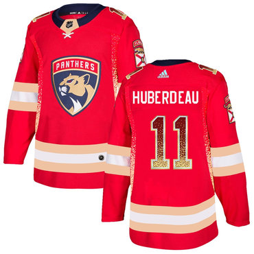 Men's Florida Panthers #11 Jonathan Huberdeau Red Drift Fashion Adidas Jersey