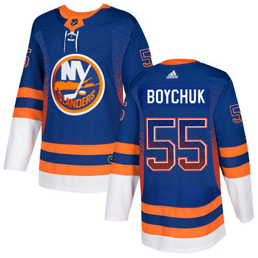 Men's New York Islanders #55 Johnny Boychuk Royal Drift Fashion Adidas Jersey