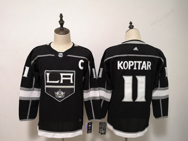 Los Angeles Kings #11 Anze Kopitar Black Youth Adidas Jersey